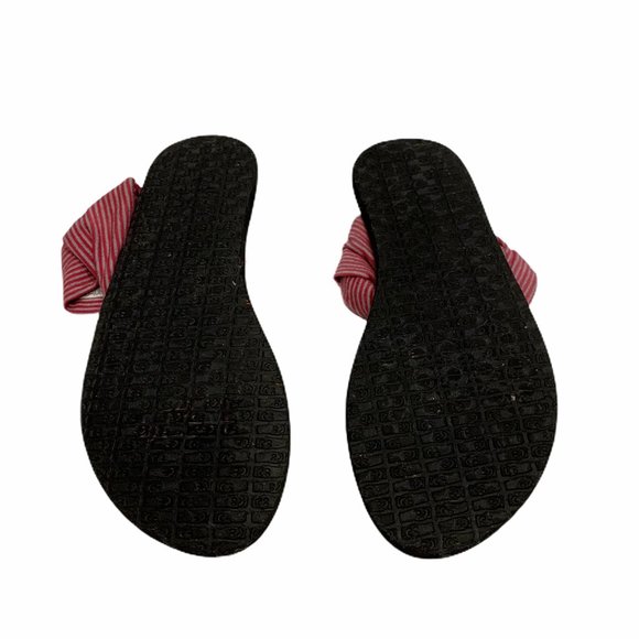 Sanuk Pink Grey Yoga Mat Sandals - Picture 2 of 5